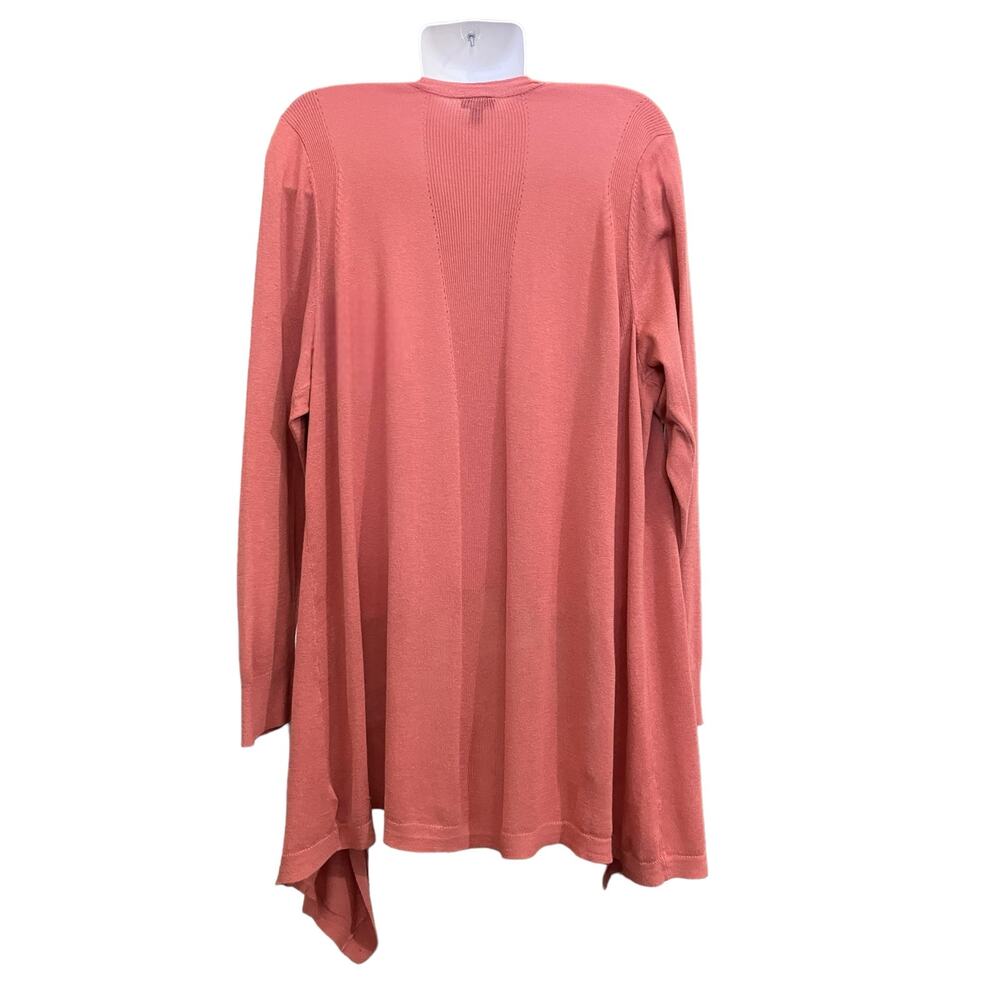 Torrid Women's Coral Orange Open Front Long Sleeve Cardigan Sweater | Size 22/24 - Picture 2 of 11